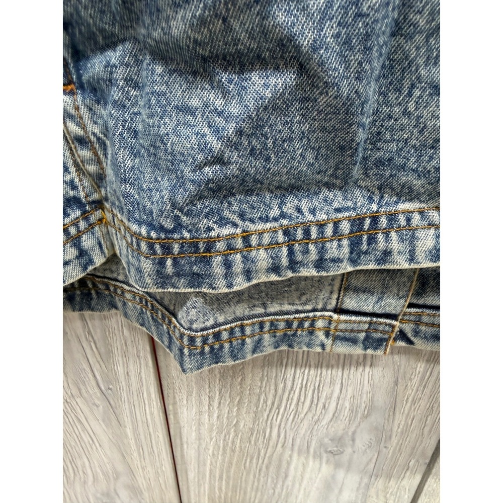 Mirasol Woman Acid Wash Denim Jacket Floral Embroidered Sequin LDMJ0006 Blue 2X - Picture 15 of 16
